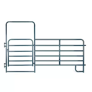 CountyLine 4 ft. Wide Walk-Thru Arch Gate with 6 ft. Corral Panel Blue