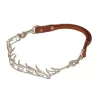 Sullivan Supply Goat Collar with Prongs Brown Silver