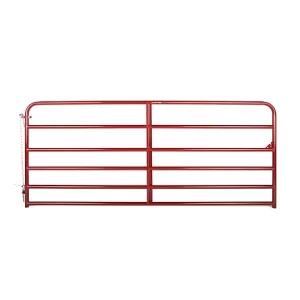 Tarter 10 ft. 6-Bar Economy Tube Gate 42 lb. Red