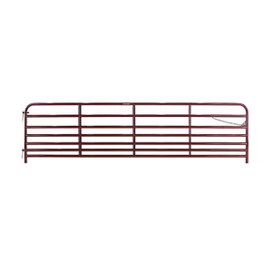 Tarter 10 ft. 7-Bar Hog Sheep Gate 52 lb. Red