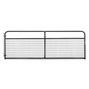 Tarter 12 ft. 2 x 4 Wire Filled Gate 61 lb. Black