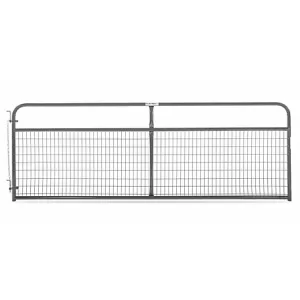 Tarter 12 ft. 2 x 4 Wire Filled Gate 61 lb. Gray