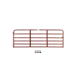 Tarter 12 ft. 6-Bar Economy Tube Gate 51 lb. Red