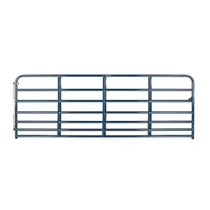 Tarter 12 ft. 7-Bar Heavy-Duty Standard Bull Gate 64 lb. Blue