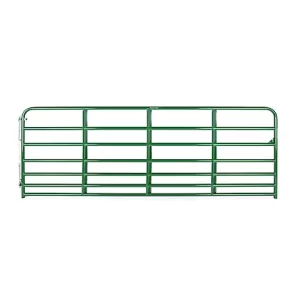 Tarter 12 ft. 7-Bar Heavy-Duty Standard Bull Gate 64 lb. Green