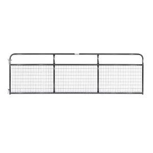 Tarter 14 ft. 2 x 4 Wire Filled Gate 72 lb. Black