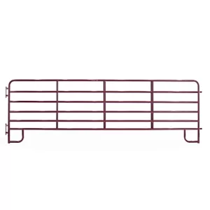 Tarter 16 ft. 2 in. 6-Bar Extra Heavy-Duty Red Corral Panel 153 lb.