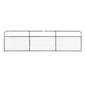 Tarter 16 ft. 2 x 4 Wire Filled Gate Gray