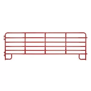 Tarter 16 ft. 6-Bar Economy Corral Panel Red