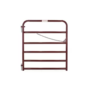 Tarter 4 ft. 6-Bar Economy Tube Gate 17 lb. Red