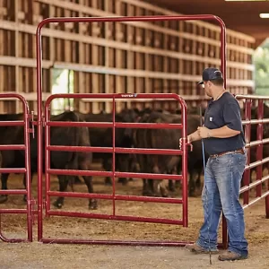 Tarter 4ft Extra Hd 2in Walk Thru Arch Gate Red