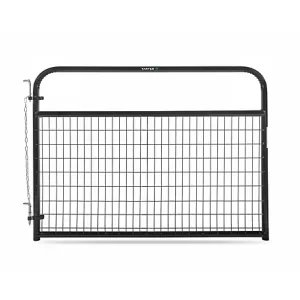 Tarter 6 ft. 2 x 4 Wire Filled Gate 35 lb. Black