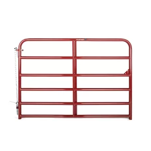 Tarter 6 ft. 6-Bar Economy Tube Gate 26 lb. Red