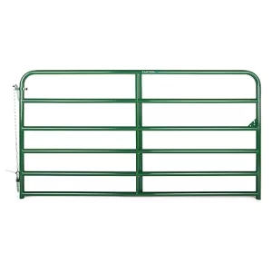 Tarter 8 ft. 6-Bar Economy Tube Gate Green