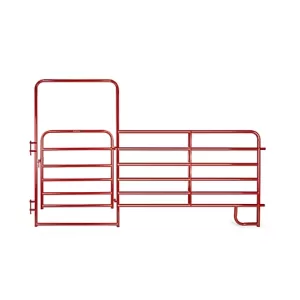 Tarter 8 ft. Walk-Thru Arch Gate Panel Gate Red