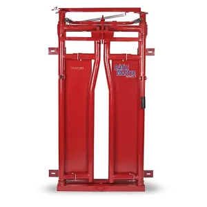 Tarter CattleMaster Series 3 Automatic Headgate for Cattle Up to 1,200 lb. 19-1 2 in. x 41 in. x 72 in. Red 223 lb.