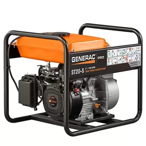 Generac 2 in ST20-S Gas Powered 169cc G-Force Engine 158 GPM Semi-Trash Water Pump