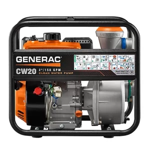 Generac 2 in. Clean Water Pump 49-State 158 GPM 7 8 in. Frame