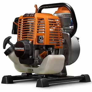 Generac Aluminum CW10K 1 in. Gas-Powered 33cc 30 GPM Clean Water Pump with Full Kit 6917