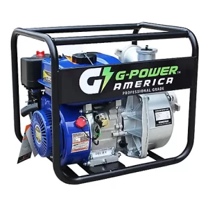 Green-Power America 3 in Centrifugal Semi-Water Trash Pump with a 208cc Engine 227.3 GPM Max Flow Rate 3 600 RPM