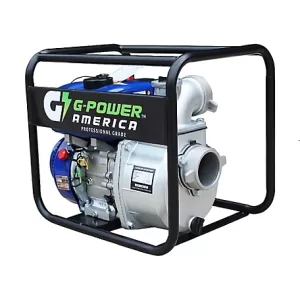 Green-Power America 3 in Centrifugal Semi-Water Trash Pump with a 208cc Engine 227.3 GPM Max Flow Rate 3 600 RPM