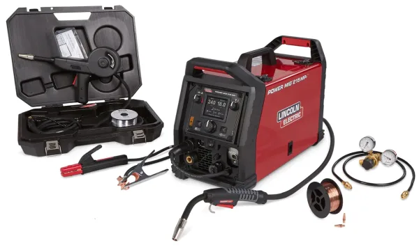 Lincoln Power MIG 215 MPi Multi-Process Welder Aluminum One-Pak