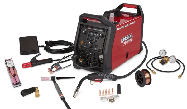 Lincoln Power MIG 215 MPi Multi-Process Welder TIG One-Pak