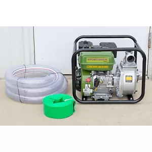 Sportsman 7 HP 2 in. Gas-Powered Semi-Trash Water Transfer Pump with Complete Hose Kit