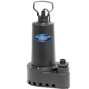 Superior Pump 1 2 HP Submersible Cast Iron Utility Pump 91501