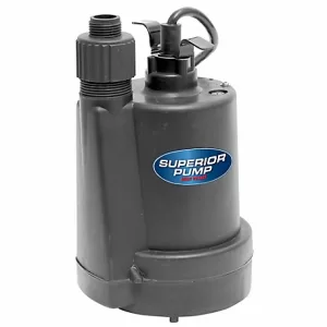 Superior Pump 1 4 HP Submersible Thermoplastic Utility Pump 91250