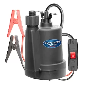 Superior Pump 12V Thermoplastic Pump with 20 ft. Cord 91012