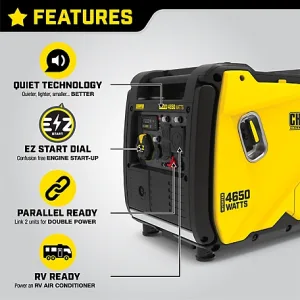 Champion Power Equipment 4650-Watt RV Ready Inverter Generator with Quiet Technology