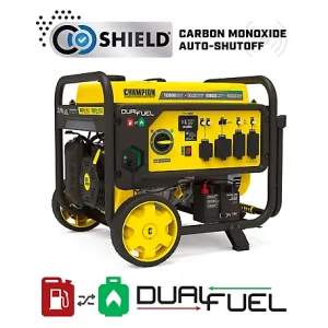 Champion Power Equipment 9500-Watt Dual Fuel Portable Generator with CO Shield