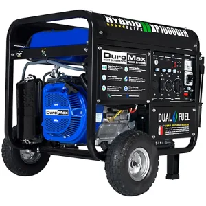 DuroMax 8000 Watt Dual-Fuel 439cc Electric Start Hybrid Portable Home Power Backup Generator