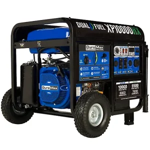 DuroMax 8000-Watt Dual Fuel Portable Generator with CO Alert