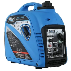 Pulsar 1,800-Watt (Gas)/1,600-Watt (LPG) Dual Fuel CARB Portable Inverter Generator with USB Outlet