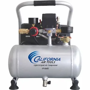 California Air Tools 0.6 HP 1 gal. Single Stage Light and Quiet Steel Tank Portable Air Compressor