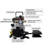 California Air Tools 2 HP Tankless Ultra Quiet and Oil-Free Air Compressor with Power Pedal