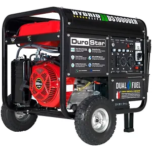 DuroStar 8000 Watt Dual-Fuel 18 HP Electric Start Generator 50 State 29 in. x 30 in. x 26 in.