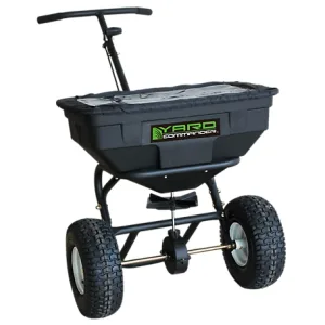 Yard Commander 125 lb. Walk Behind Spreader - Enclosed Gear Box - Corrosion Resistant Hopper - YTL-014-939